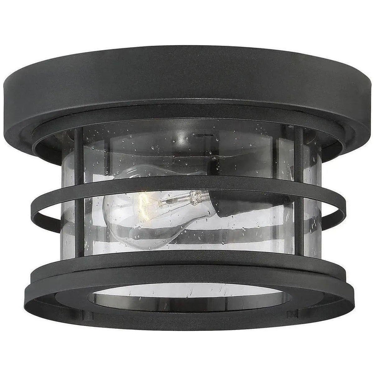 Savoy House - Barrett One Light Flush Mount - 5-369-10-BK | Montreal Lighting & Hardware