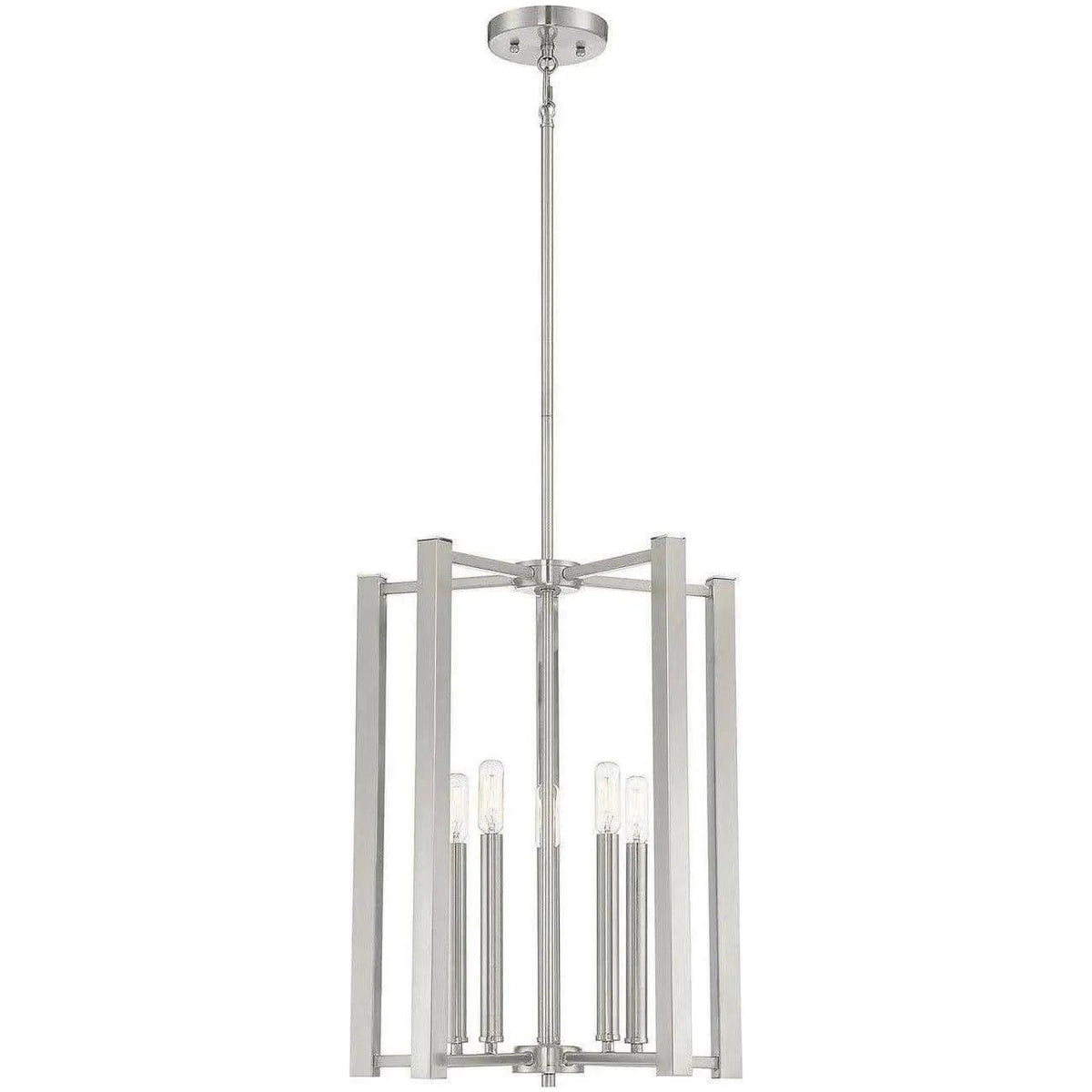 Savoy House - Benson Five Light Pendant - 3-7701-5-SN | Montreal Lighting & Hardware