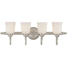 Savoy House - Brunswick Bath Four Light Bath Bar - 8-1062-4-SN | Montreal Lighting & Hardware