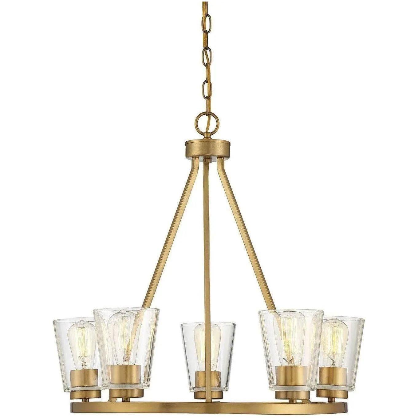 Savoy House - Calhoun Five Light Chandelier - 1-1021-5-322 | Montreal Lighting & Hardware