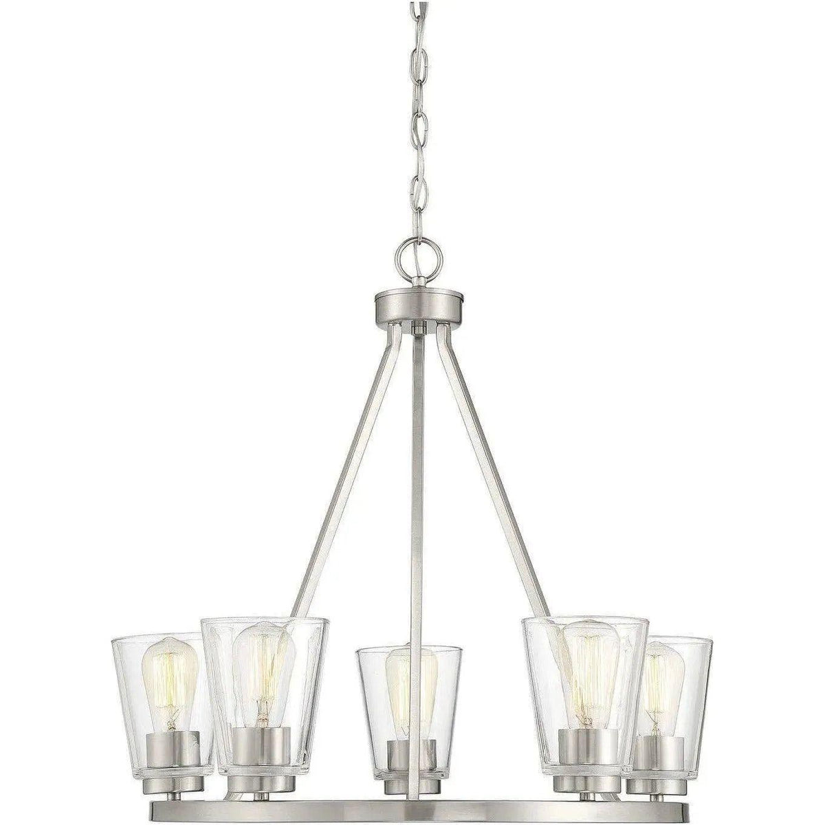 Savoy House - Calhoun Five Light Chandelier - 1-1021-5-SN | Montreal Lighting & Hardware