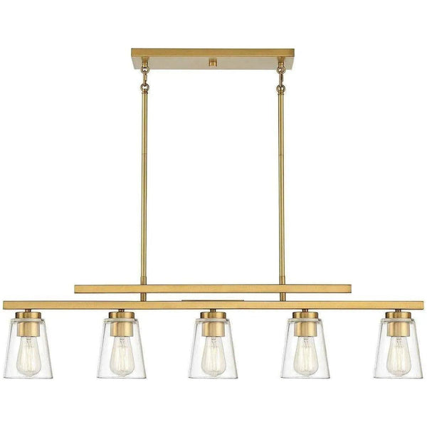 Calhoun Five Light Linear Chandelier