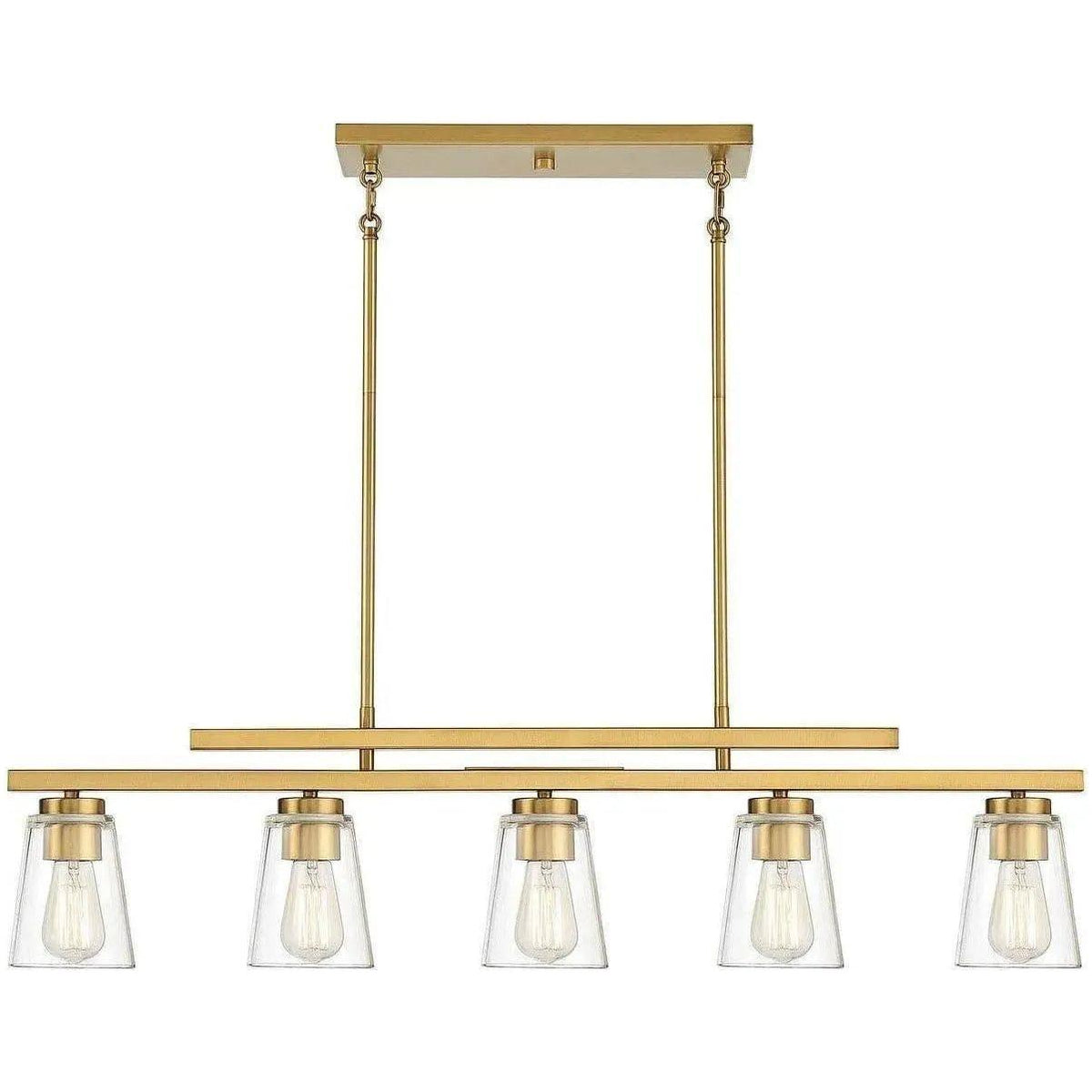 Savoy House - Calhoun Five Light Linear Chandelier - 1-1023-5-322 | Montreal Lighting & Hardware