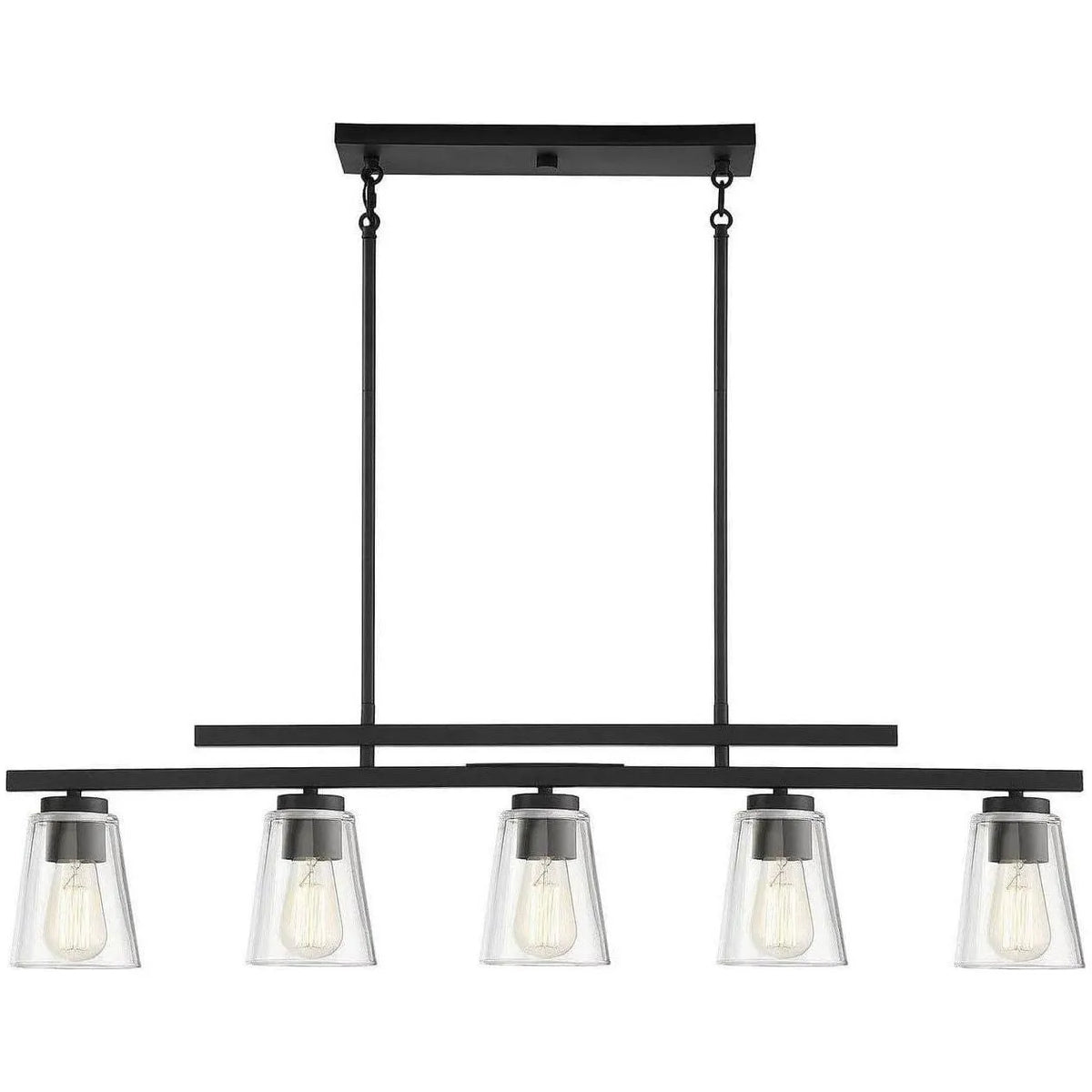 Savoy House - Calhoun Five Light Linear Chandelier - 1-1023-5-89 | Montreal Lighting & Hardware