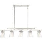 Savoy House - Calhoun Five Light Linear Chandelier - 1-1023-5-SN | Montreal Lighting & Hardware