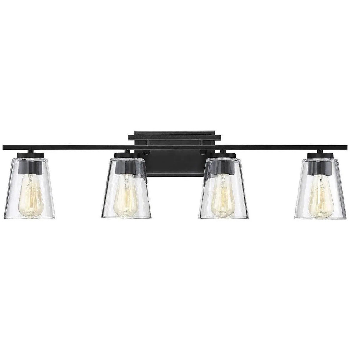 Savoy House - Calhoun Four Light Bath Bar - 8-1020-4-BK | Montreal Lighting & Hardware