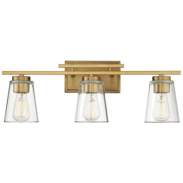 Barre de bain à trois lumières Calhoun