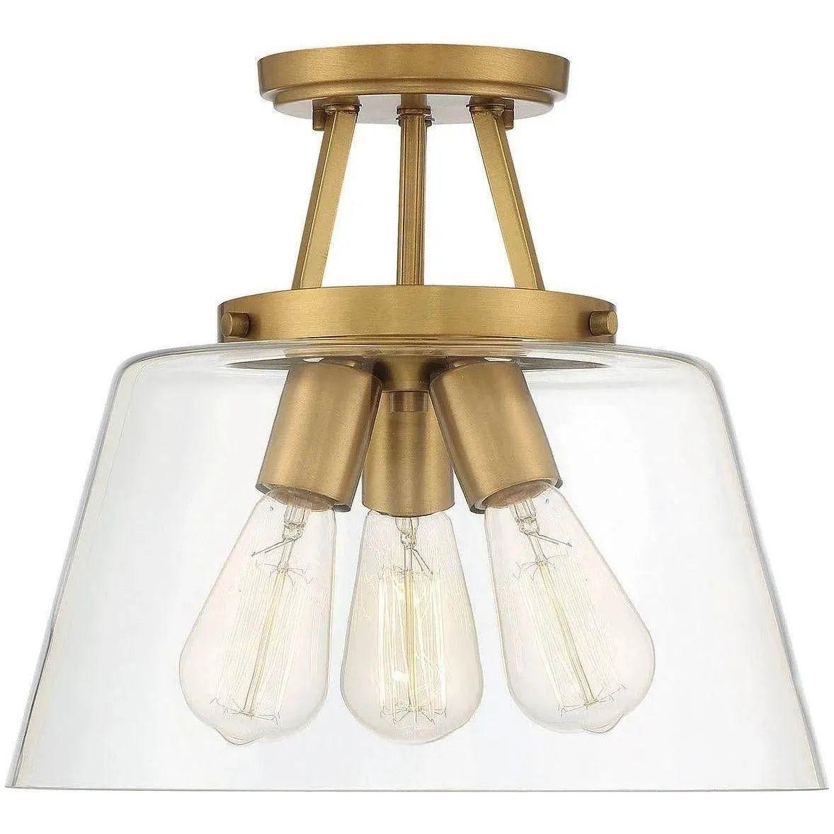Savoy House - Calhoun Three Light Semi-Flush Mount - 6-1024-3-322 | Montreal Lighting & Hardware