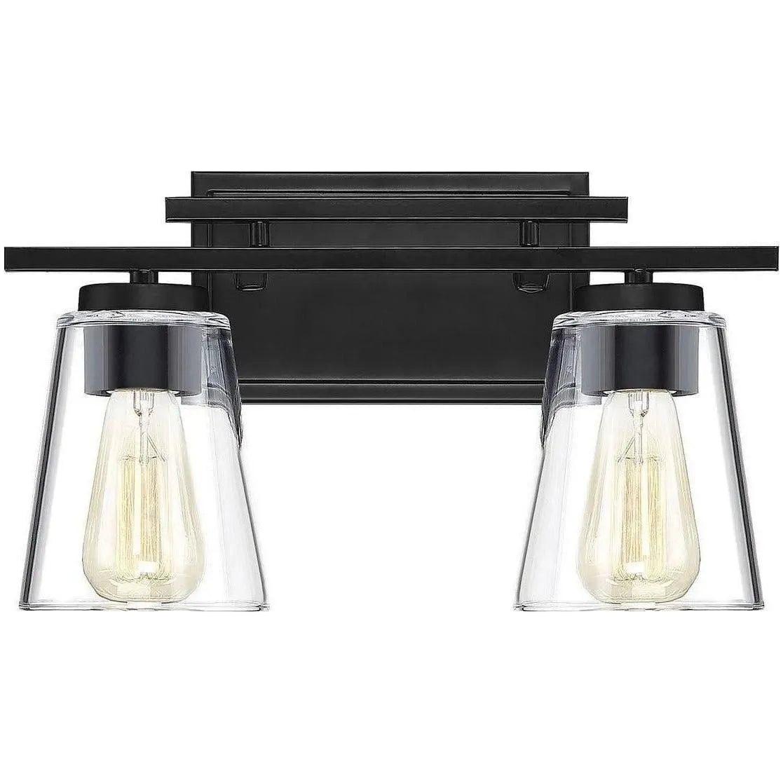 Savoy House - Calhoun Two Light Bath Bar - 8-1020-2-BK | Montreal Lighting & Hardware