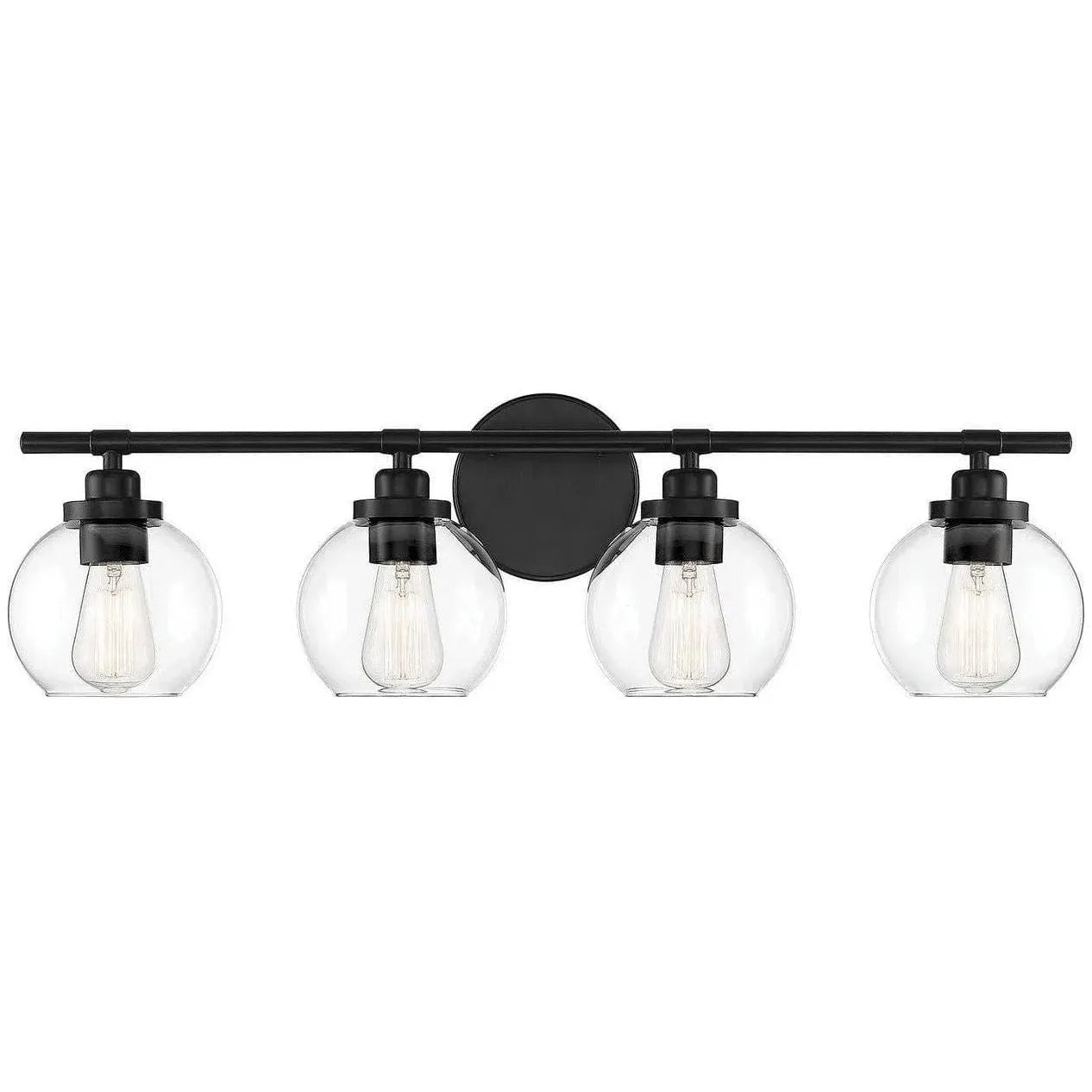 Savoy House - Carson Four Light Bath Bar - 8-4050-4-BK | Montreal Lighting & Hardware