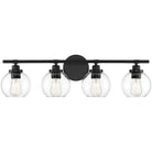 Savoy House - Carson Four Light Bath Bar - 8-4050-4-BK | Montreal Lighting & Hardware
