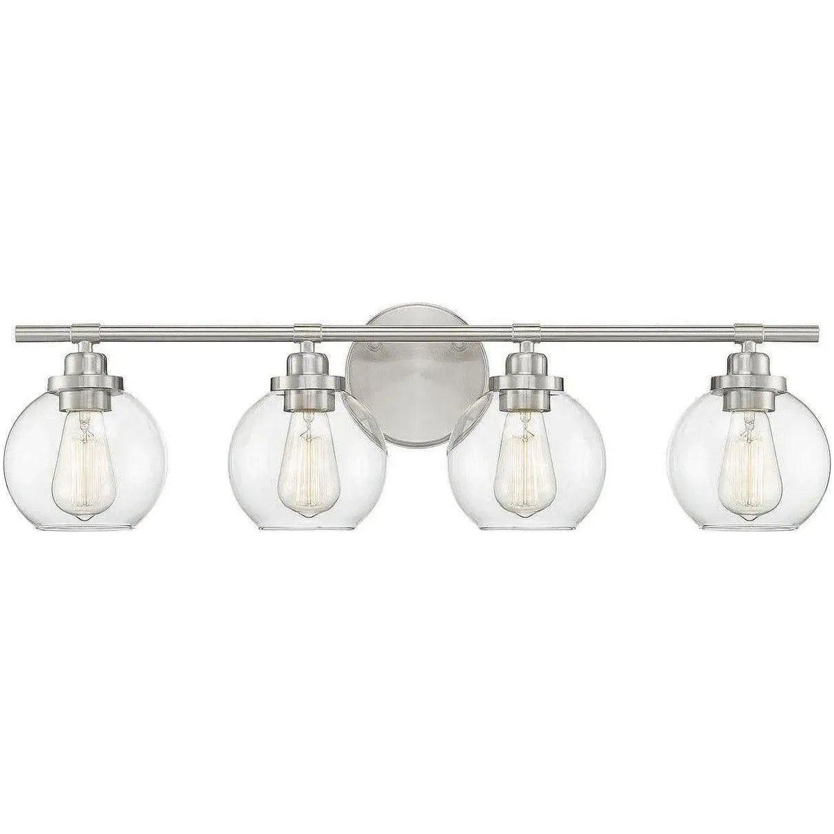 Savoy House - Carson Four Light Bath Bar - 8-4050-4-SN | Montreal Lighting & Hardware