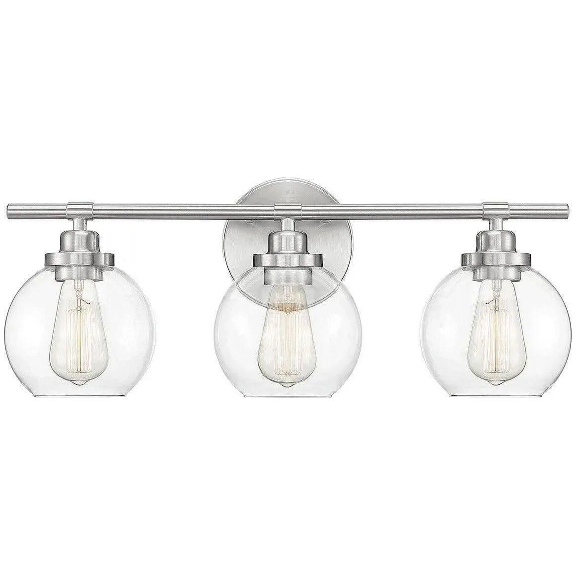 Savoy House - Carson Three Light Bath Bar - 8-4050-3-SN | Montreal Lighting & Hardware