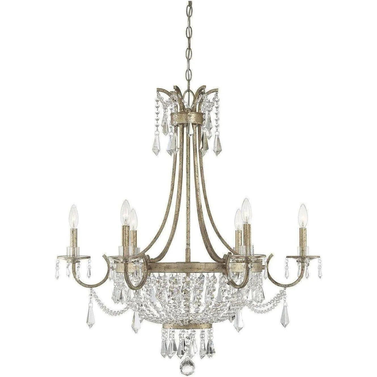 Savoy House - Claiborne Six Light Chandelier - 1-3060-6-60 | Montreal Lighting & Hardware