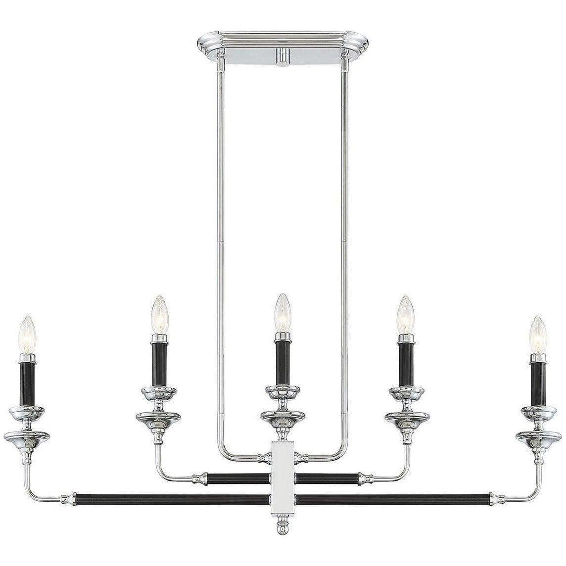 Savoy House - Davidson Five Light Linear Chandelier - 1-9851-5-67 | Montreal Lighting & Hardware
