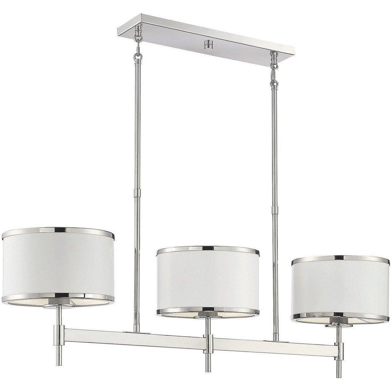 Savoy House - Delphi Three Light Linear Chandelier - 1-187-3-172 | Montreal Lighting & Hardware