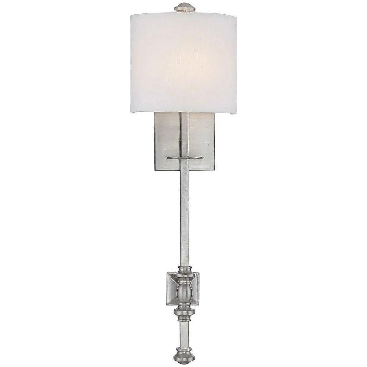 Savoy House - Devon One Light Wall Sconce - 9-7140-1-SN | Montreal Lighting & Hardware