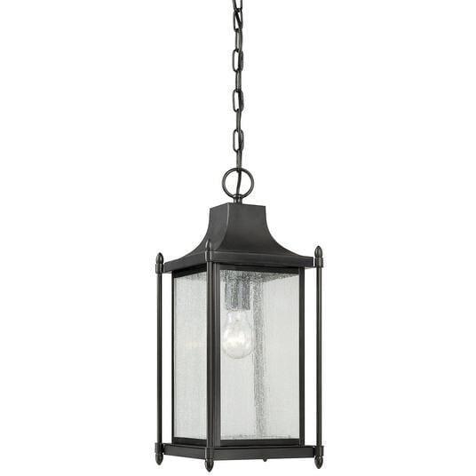 Savoy House - Dunnmore One Light Hanging Lantern - 5-3455-BK | Montreal Lighting & Hardware