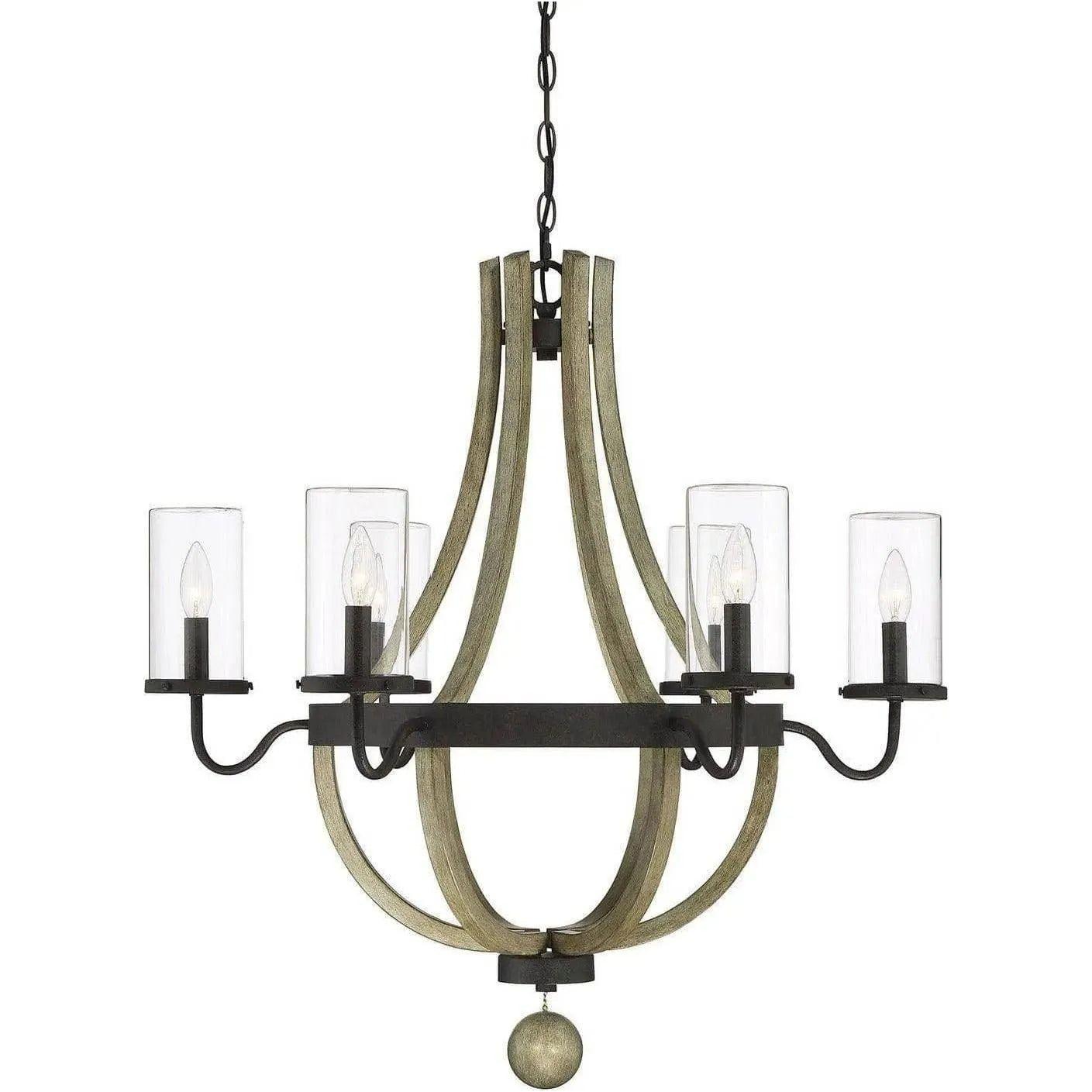 Savoy House - Eden Six Light Outdoor Chandelier - 1-2100-6-70 | Montreal Lighting & Hardware
