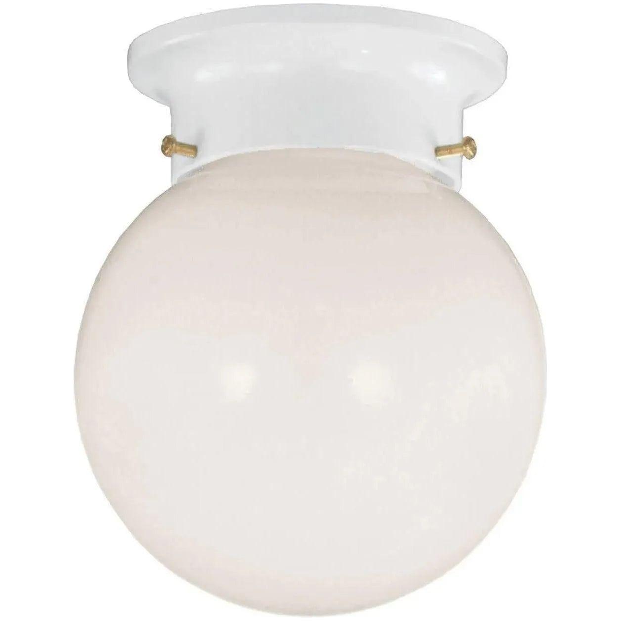 Savoy House - Flush Mount One Light Flush Mount - 6-904-5-WHT | Montreal Lighting & Hardware