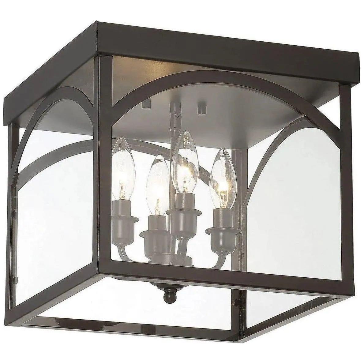 Savoy House - Garrett Four Light Flush Mount - 6-3058-4-13 | Montreal Lighting & Hardware