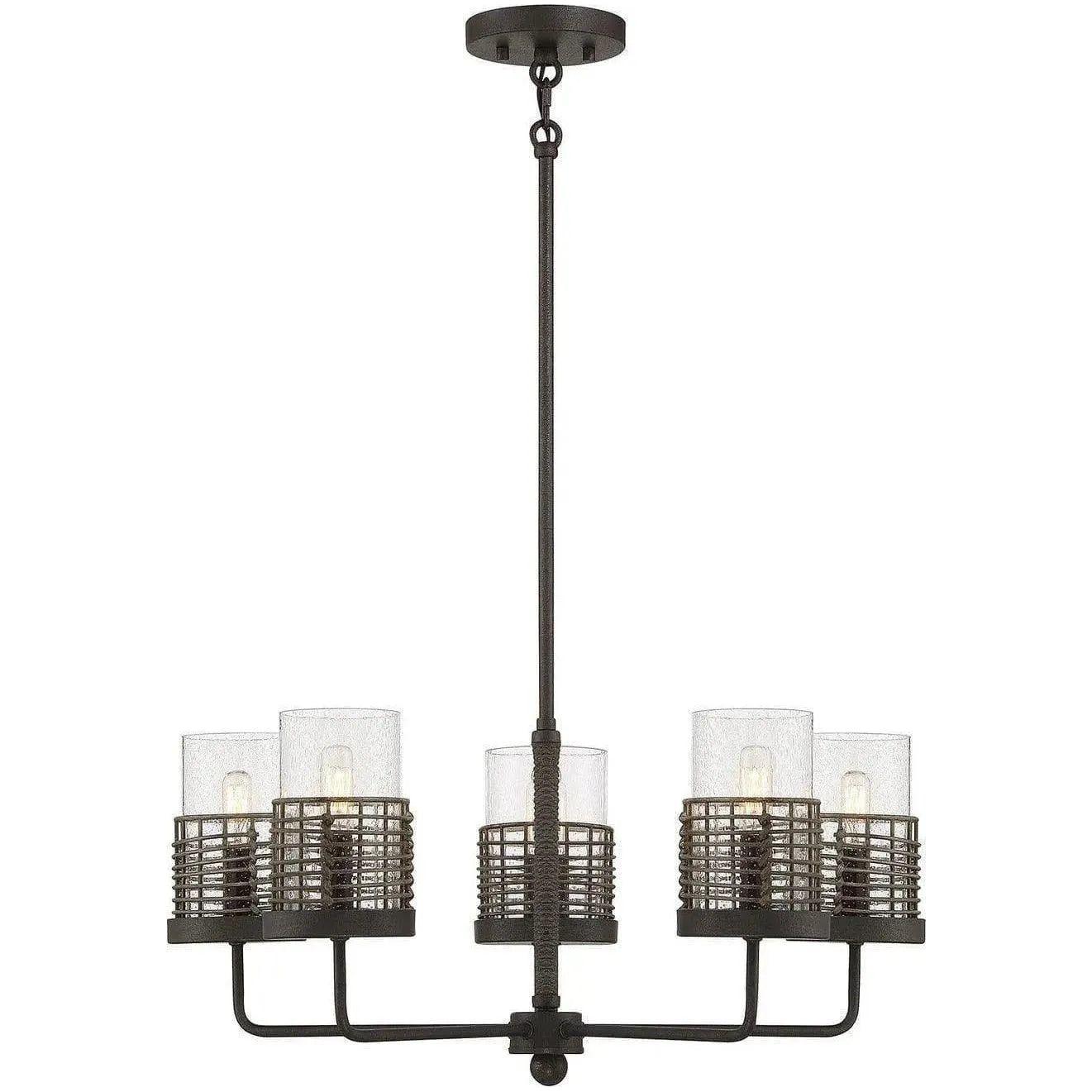 Savoy House - Granada Five Light Convertible Semi-Flush - 1-7778-5-181 | Montreal Lighting & Hardware