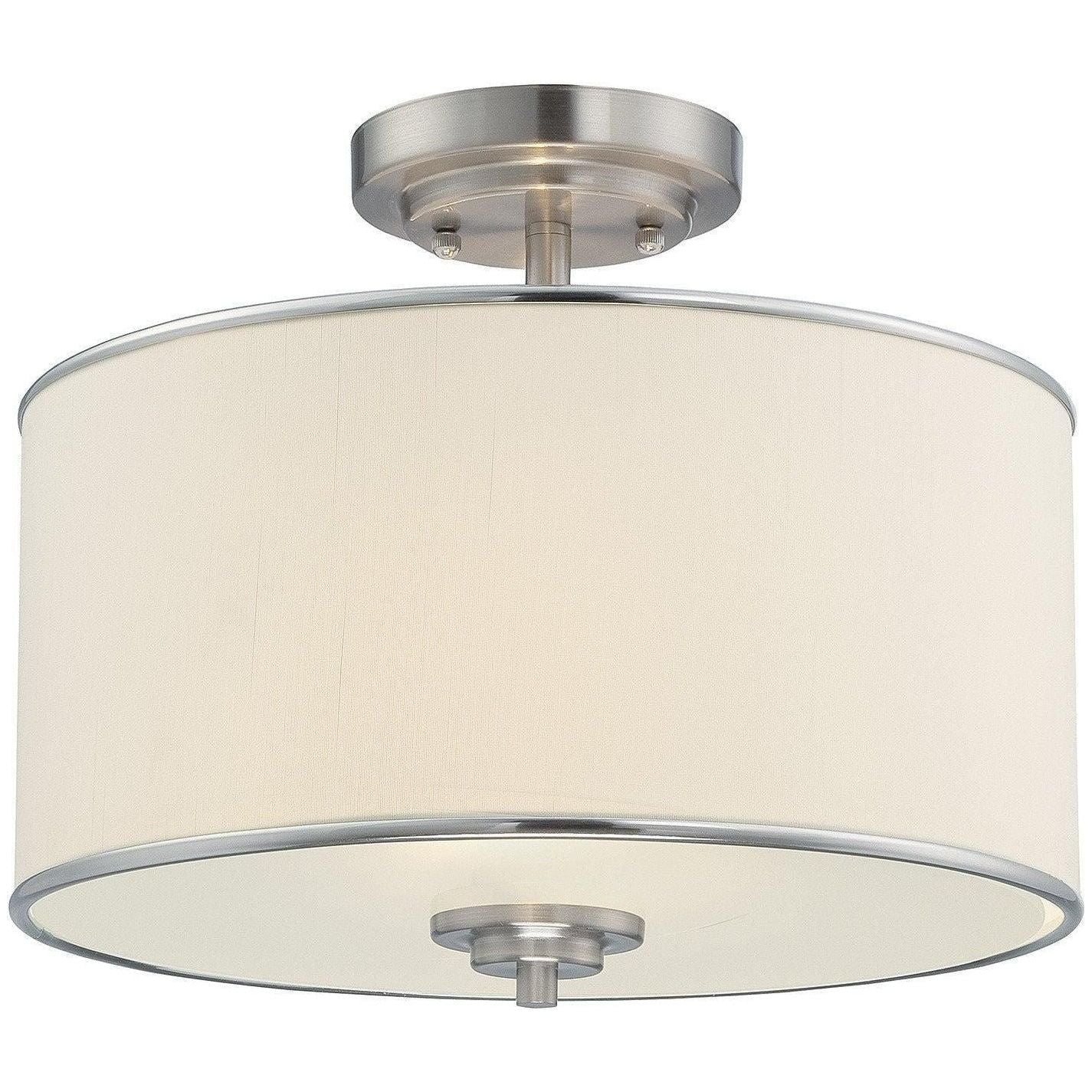 Savoy House - Grove Two Light Semi-Flush Mount - 6-1501-2-SN | Montreal Lighting & Hardware