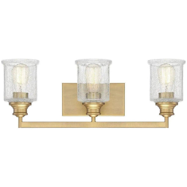 Barre de salle de bain à trois lumières Hampton