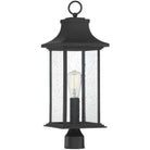 Savoy House - Hancock One Light Post Lantern - 5-454-BK | Montreal Lighting & Hardware