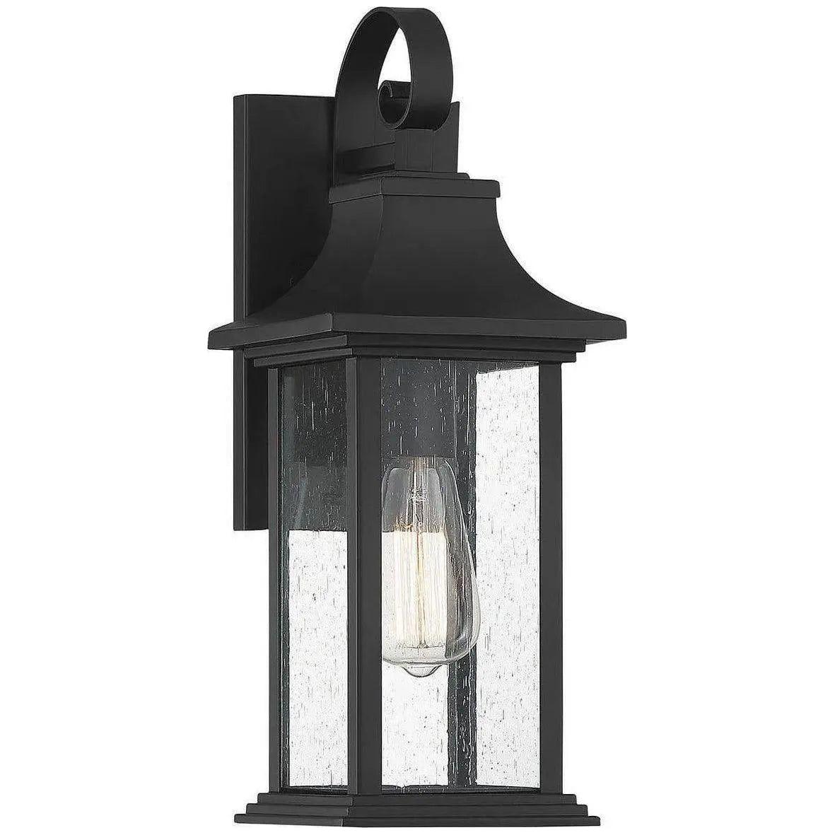 Savoy House - Hancock One Light Wall Sconce - 5-450-BK | Montreal Lighting & Hardware
