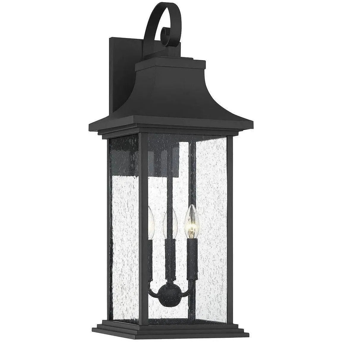 Savoy House - Hancock Three Light Outdoor Wall Sconce - 5-452-BK | Montreal Lighting & Hardware