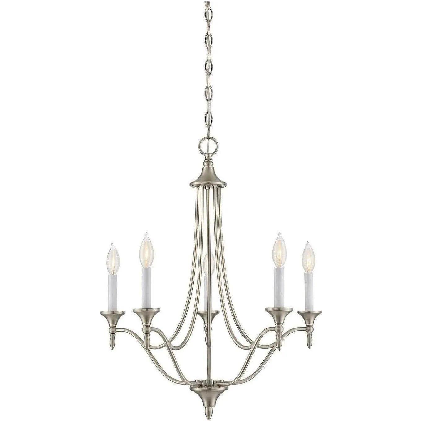Savoy House - Herndon Five Light Chandelier - 1-1008-5-SN | Montreal Lighting & Hardware
