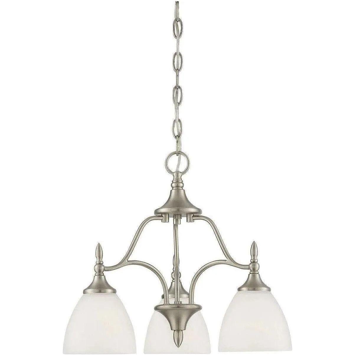 Savoy House - Herndon Three Light Chandelier - 1-1000-3-SN | Montreal Lighting & Hardware