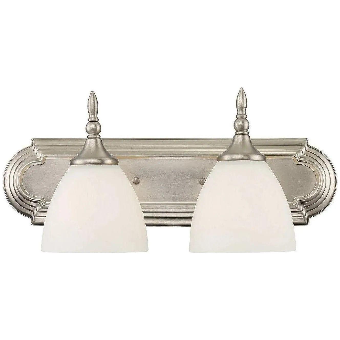 Savoy House - Herndon Two Light Bath Bar - 8-1007-2-SN | Montreal Lighting & Hardware