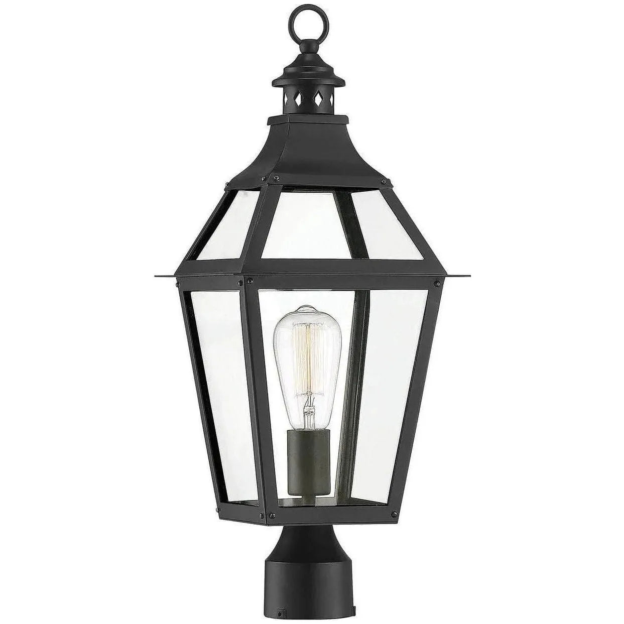 Savoy House - Jackson One Light Post Lantern - 5-724-153 | Montreal Lighting & Hardware