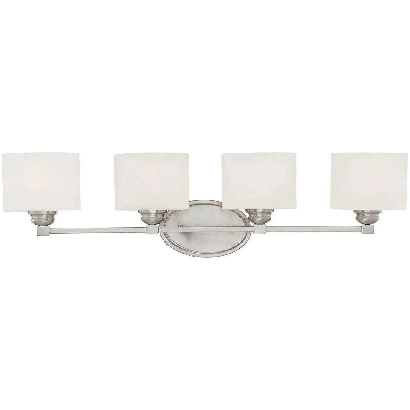 Savoy House - Kane Four Light Bath Bar - 8-890-4-SN | Montreal Lighting & Hardware