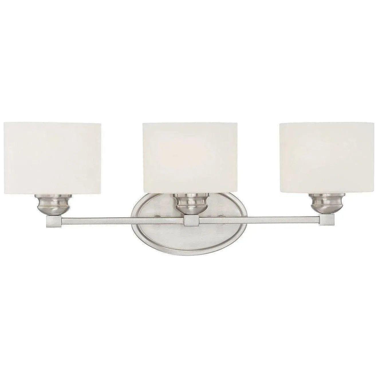 Savoy House - Kane Three Light Bath Bar - 8-890-3-SN | Montreal Lighting & Hardware