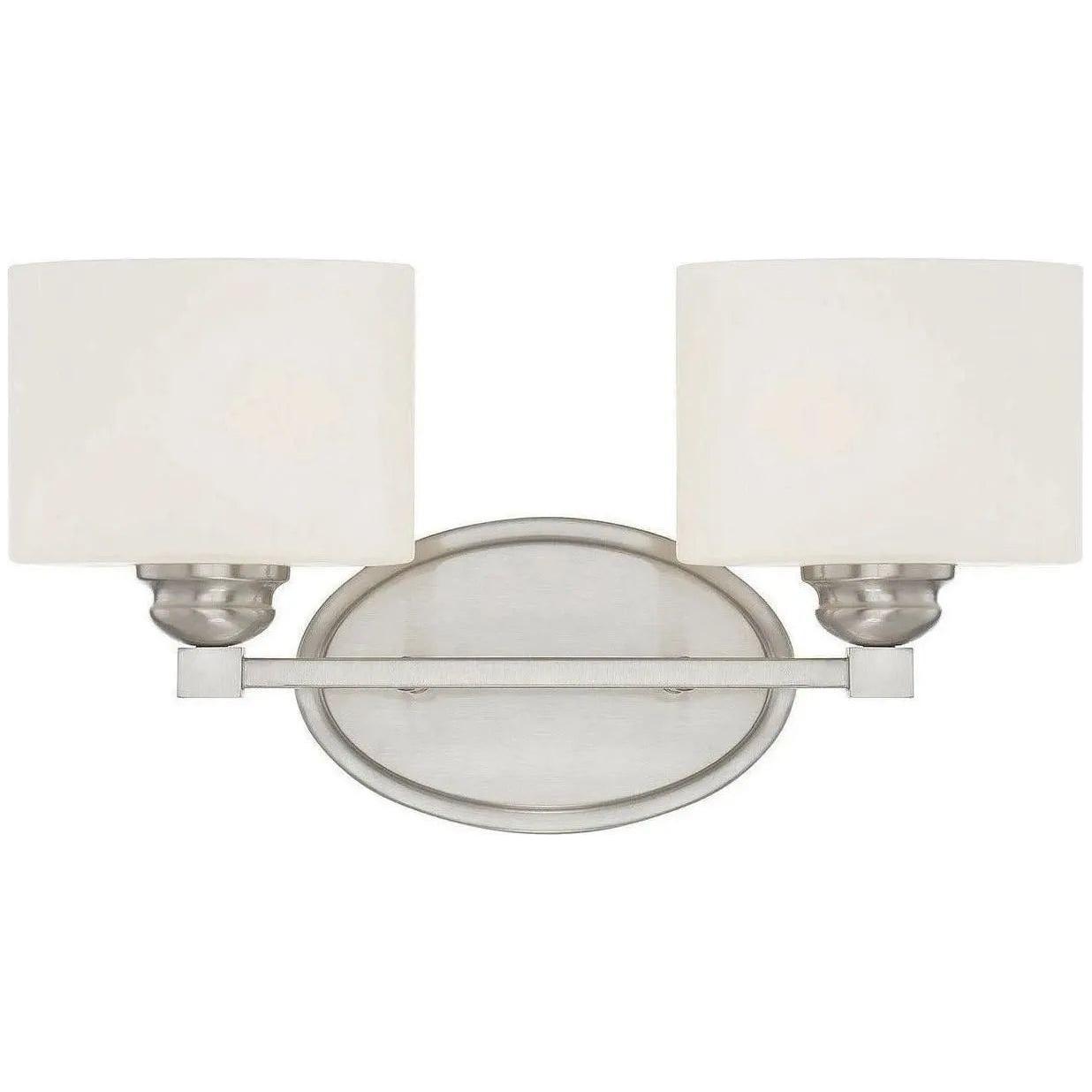 Savoy House - Kane Two Light Bath Bar - 8-890-2-SN | Montreal Lighting & Hardware