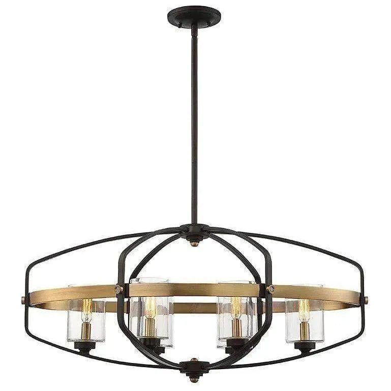 Savoy House - Kirkland Six Light Linear Chandelier - 1-8042-6-79 | Montreal Lighting & Hardware