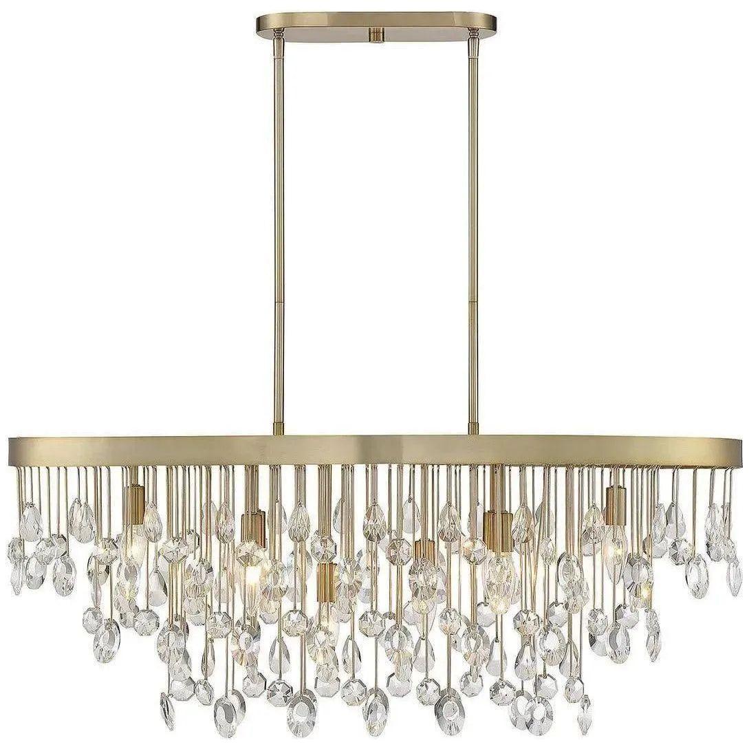 Savoy House - Livorno Eight Light Linear Chandelier - 1-1847-8-127 | Montreal Lighting & Hardware