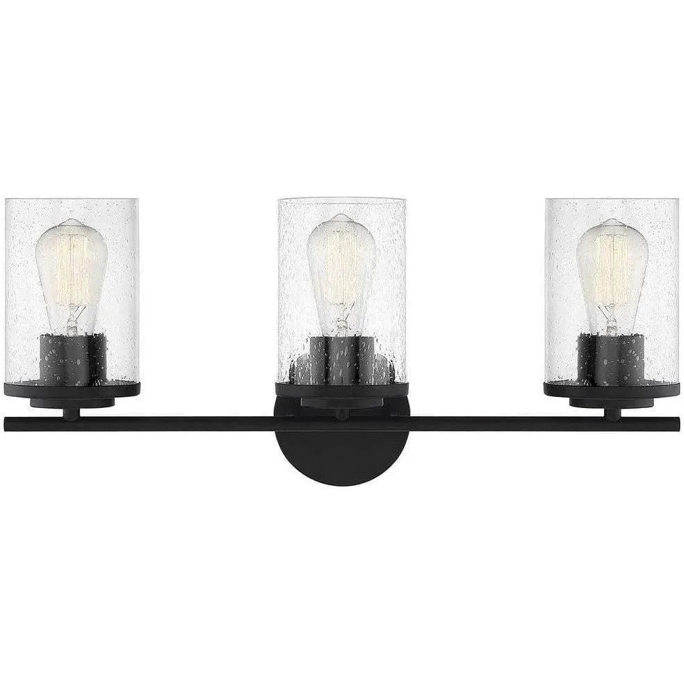 Savoy House - Marshall Three Light Bath Bar - 8-8020-3-BK | Montreal Lighting & Hardware
