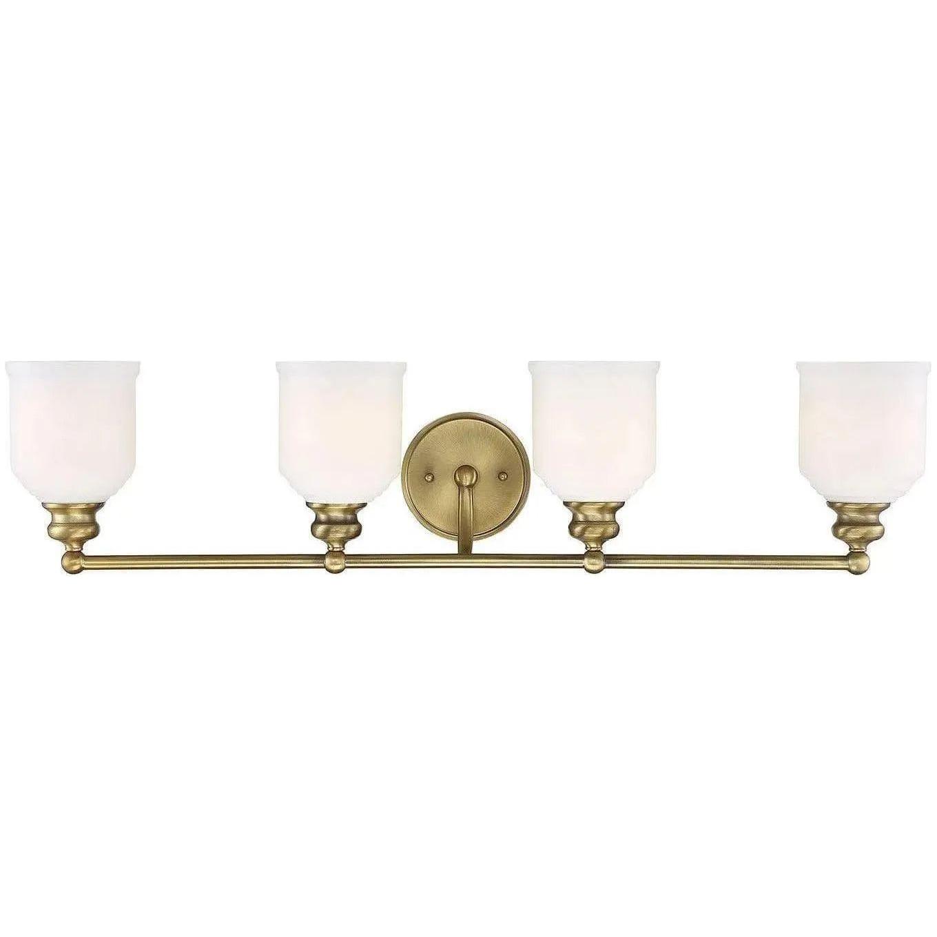 Savoy House - Melrose Four Light Bath Bar - 8-6836-4-322 | Montreal Lighting & Hardware