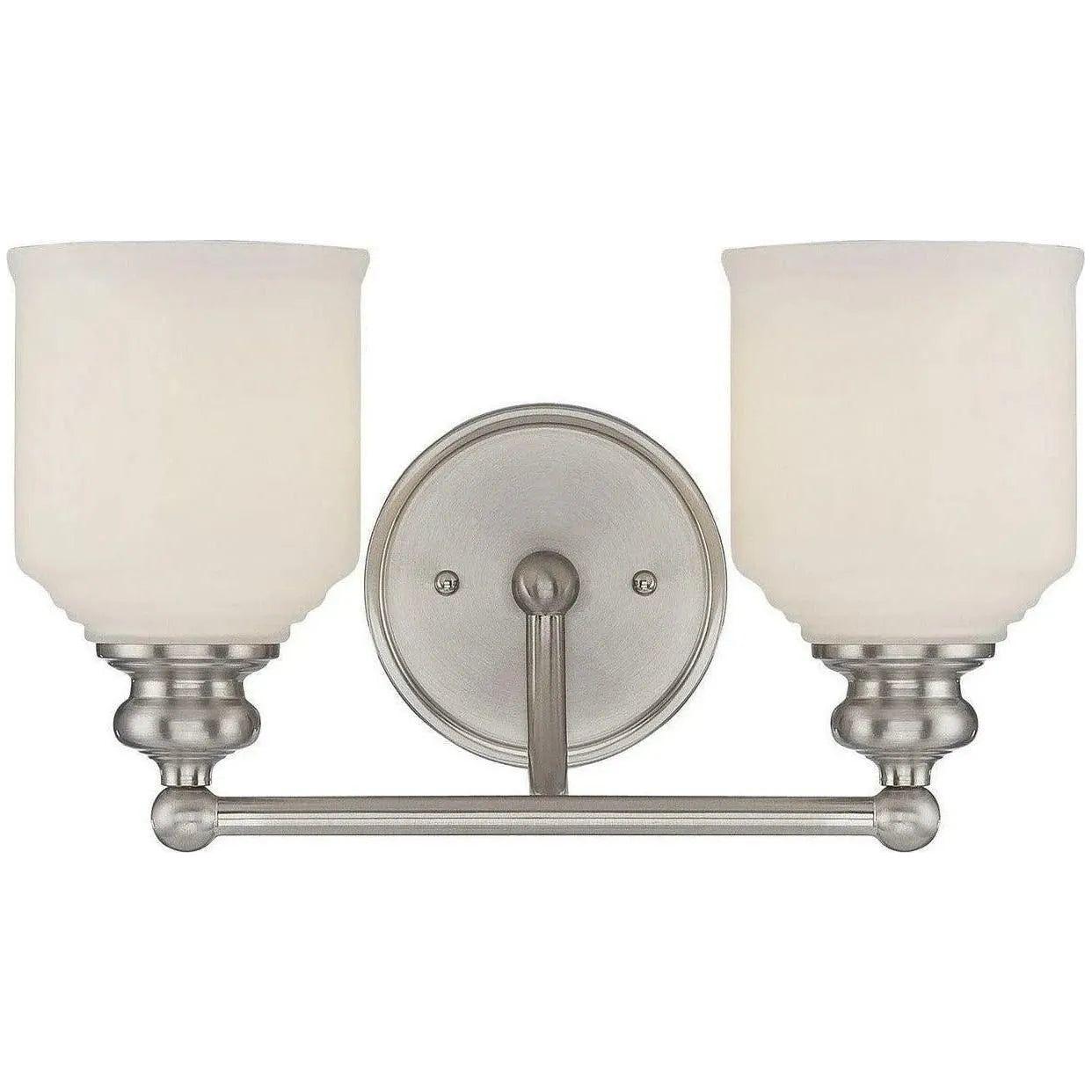 Savoy House - Melrose Two Light Bath Bar - 8-6836-2-SN | Montreal Lighting & Hardware