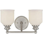Savoy House - Melrose Two Light Bath Bar - 8-6836-2-SN | Montreal Lighting & Hardware