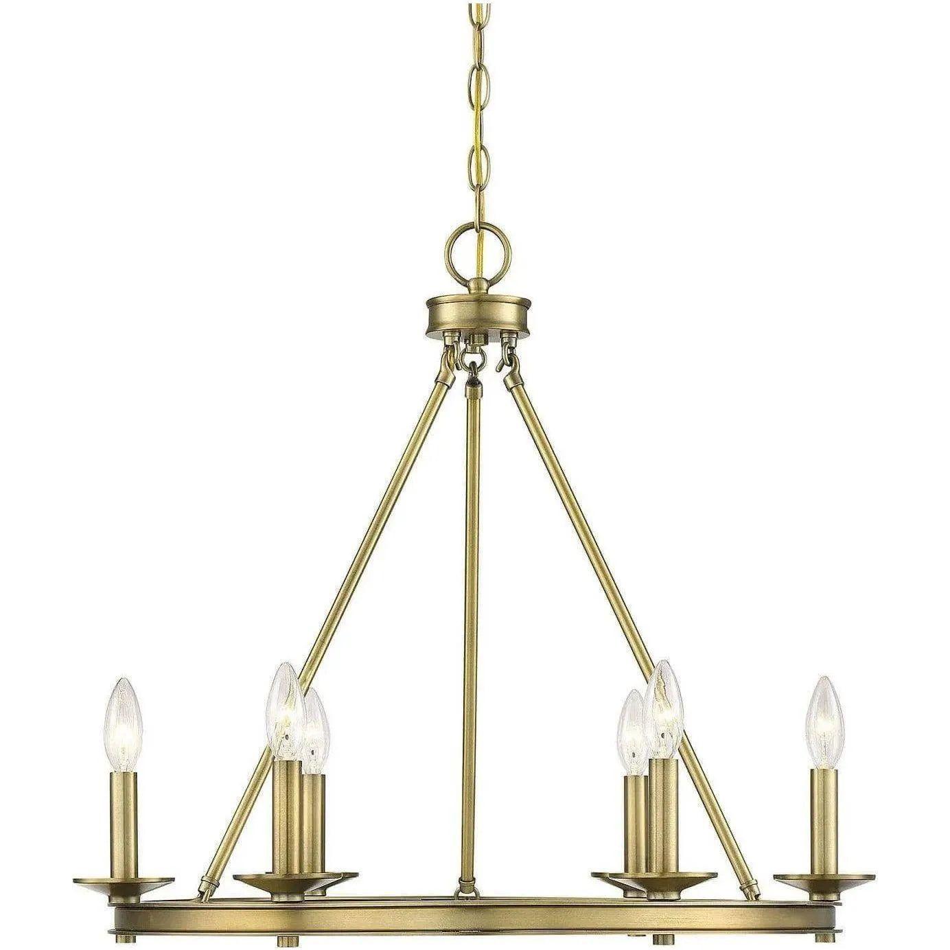Savoy House - Middleton Six Light Chandelier - 1-307-6-322 | Montreal Lighting & Hardware