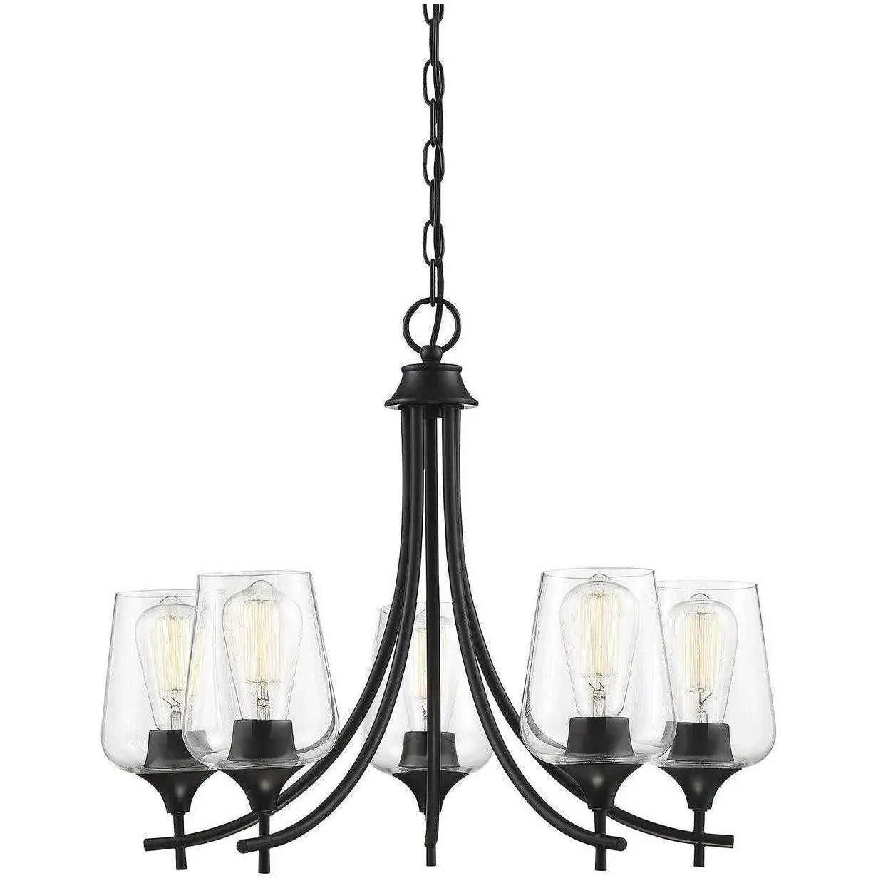 Savoy House - Octave Five Light Chandelier - 1-4032-5-BK | Montreal Lighting & Hardware