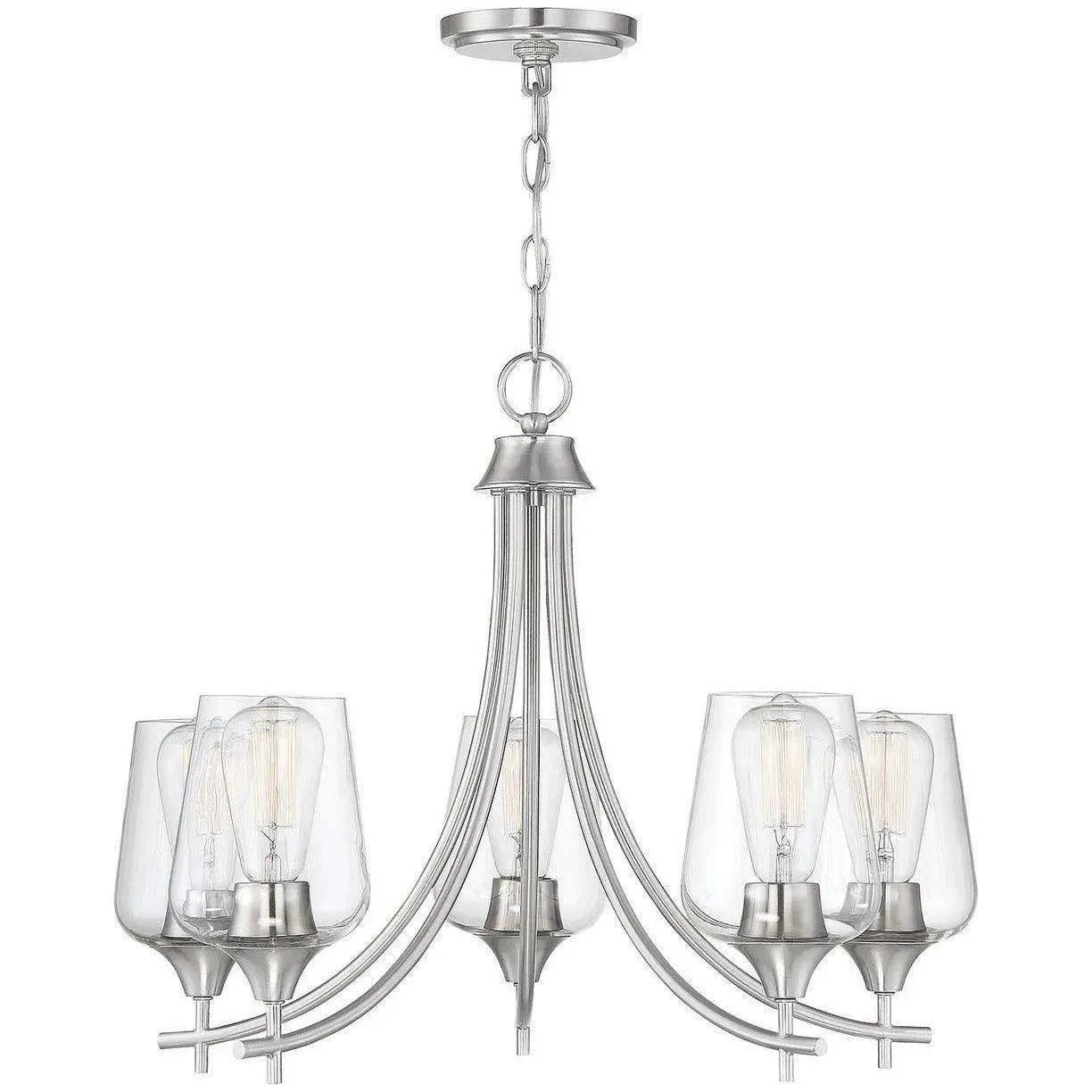 Savoy House - Octave Five Light Chandelier - 1-4032-5-SN | Montreal Lighting & Hardware