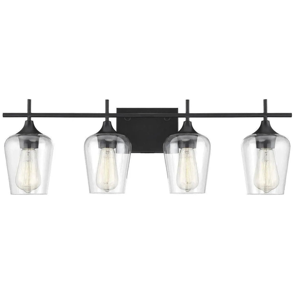 Savoy House - Octave Four Light Bath Bar - 8-4030-4-BK | Montreal Lighting & Hardware