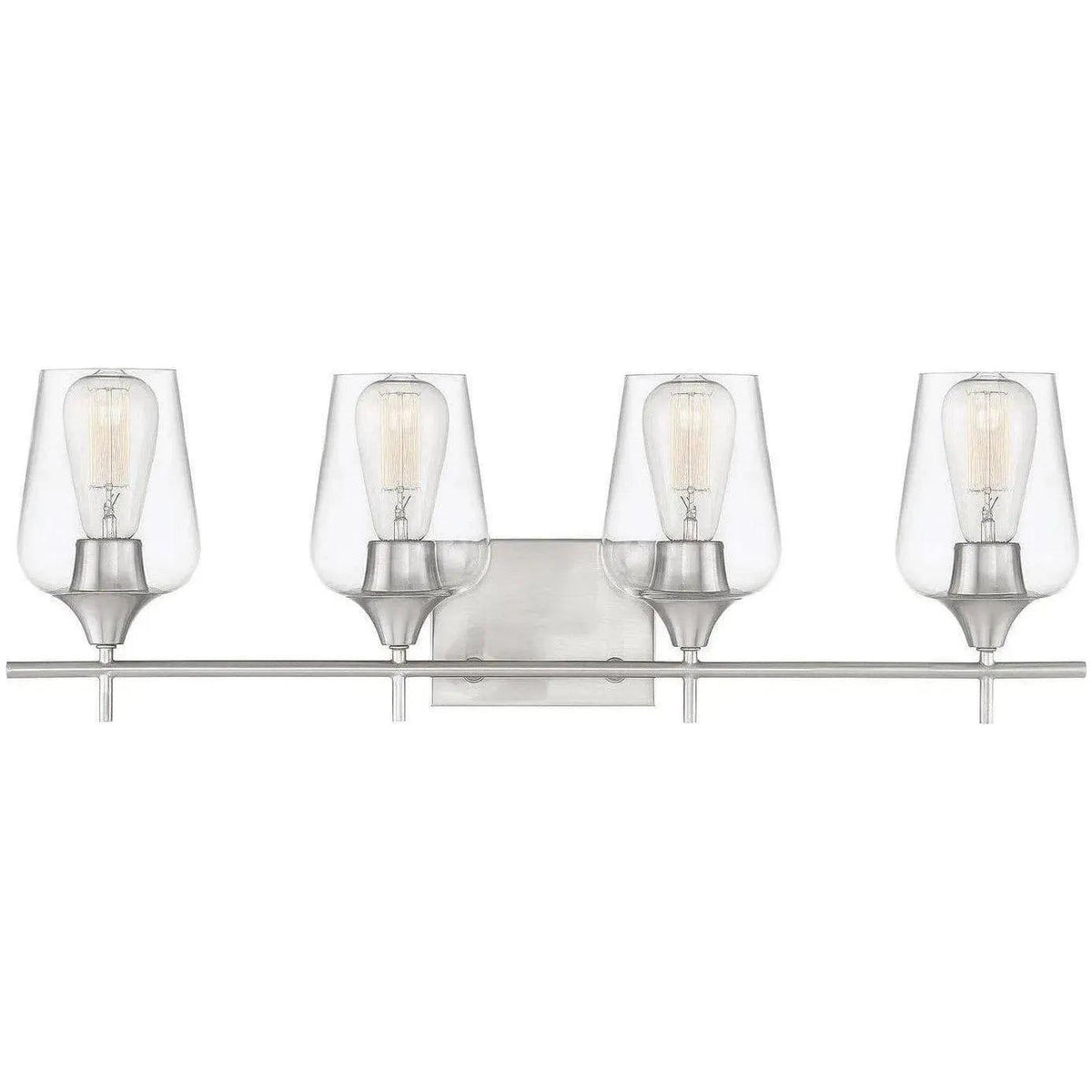 Savoy House - Octave Four Light Bath Bar - 8-4030-4-SN | Montreal Lighting & Hardware