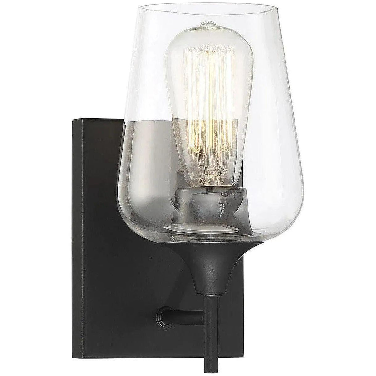 Savoy House - Octave One Light Wall Sconce - 9-4030-1-BK | Montreal Lighting & Hardware